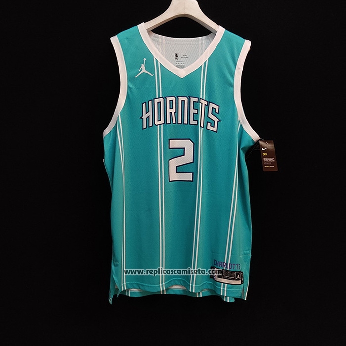 Camiseta Charlotte Hornets LaMelo Ball #2 Icon Autentico 2020-21 Verde